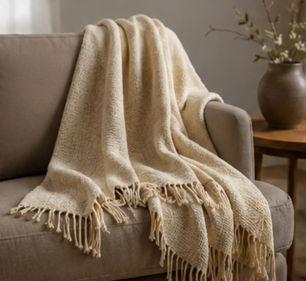 Linen Throw Blanket